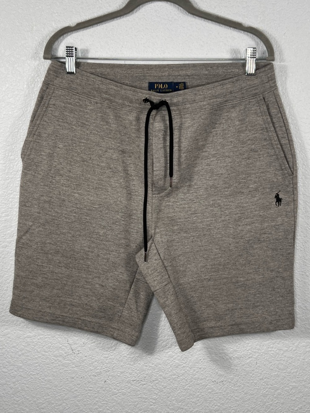 Polo Ralph Lauren Men’s Double Knit Tech Athletic Shorts 9” Inseam Gray Sz M